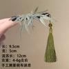 bamboo shadow duckbill clip chinese style imitation silk flower pearl hair clip for women back head updo hair styling