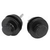 2Pcs Guitar Strap Locks Security Buttons Heavy Duty Metal Flat Round Head Non Slip Fall Resistant