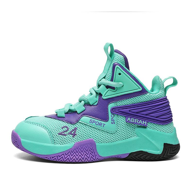 Одноклассники Детские баскетбольные кроссовки Средние и старшие дети Сетчатые дышащие кроссовки Обувь для мальчиков Нескользящая и износостойкая Студенческая беговая S