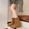 Fashion Big Toe Booties Flat Single Boots Retro Fall 2025 New Scrub Boots for Women