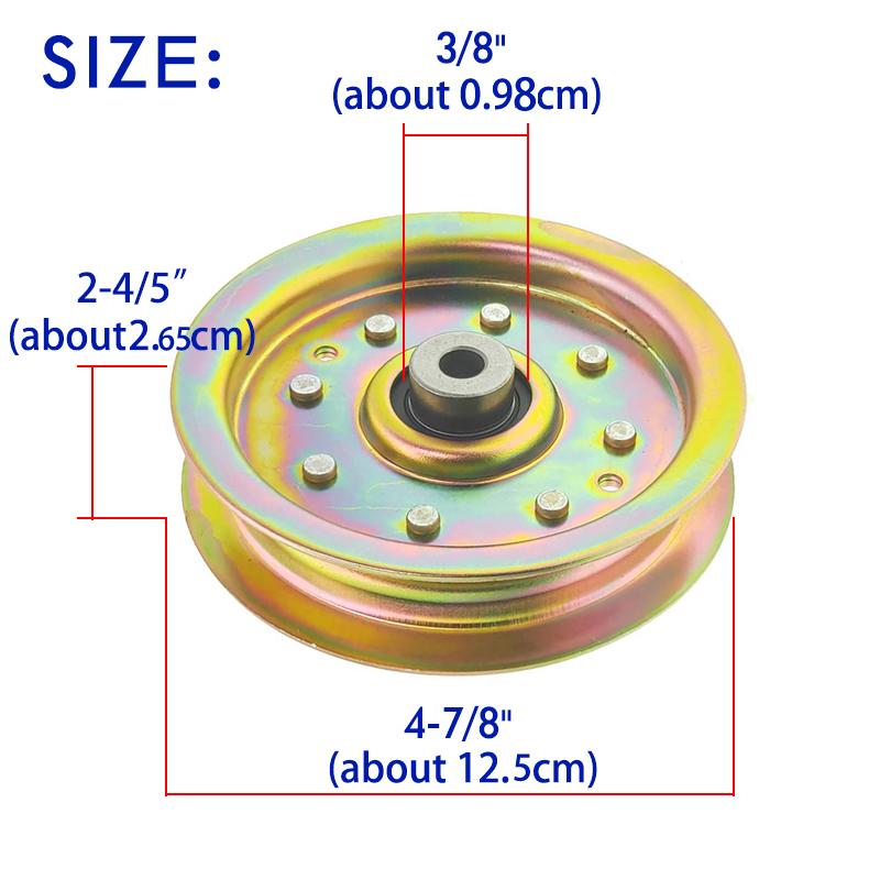 Lawn Mower Pulley PolarLander Color Zinc Pulley Single Slot LPDL-MCTX1R18 Accessories Tools MTD Cub Cadet Troy-Bilt
