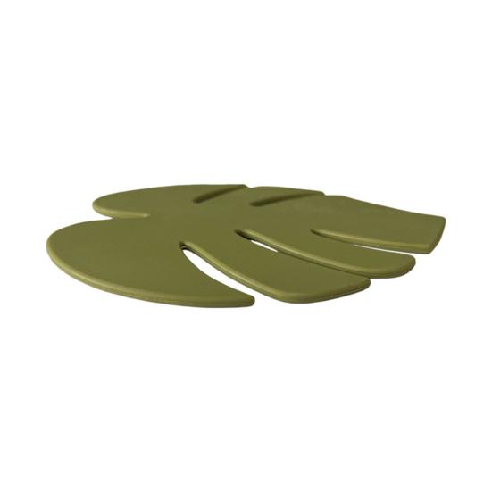 Coaster Cartoon Leaf-shaped Silicone Coaster Easy To Clean Reusable Table Mat for Dining Table Decoration