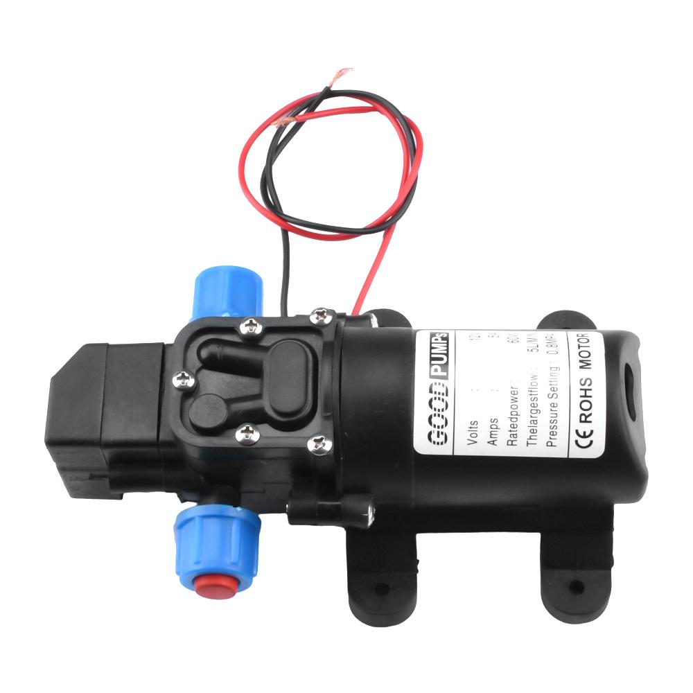 Automatic Flow Switch 3-5L/min DC 12V 5A 60W 70W 72W Auto Diaphragm Water Pump Small Safe High Pressure Self Priming Pumps