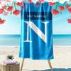 Пляжное полотенце с принтом SSC Napoli, Большое, Мягкое, Быстросохнущее, для Пляжа, Кемпинга, Плавания