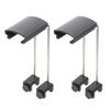 2 Pcs Aquarium Fish Tank Light Bracket Bulb Bulbs Black LED Stand Plastic Clamp Accessories