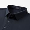 10% Tencel Linen Lightweight Cooling Sunscreen Antibacterial Summer Business Short sleeved Polo Shirt for Men