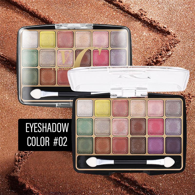 18 цветов лоток для теней для век с высоким жемчугом матовый цвет лоток для теней для век макияж глаз палитра теней для век