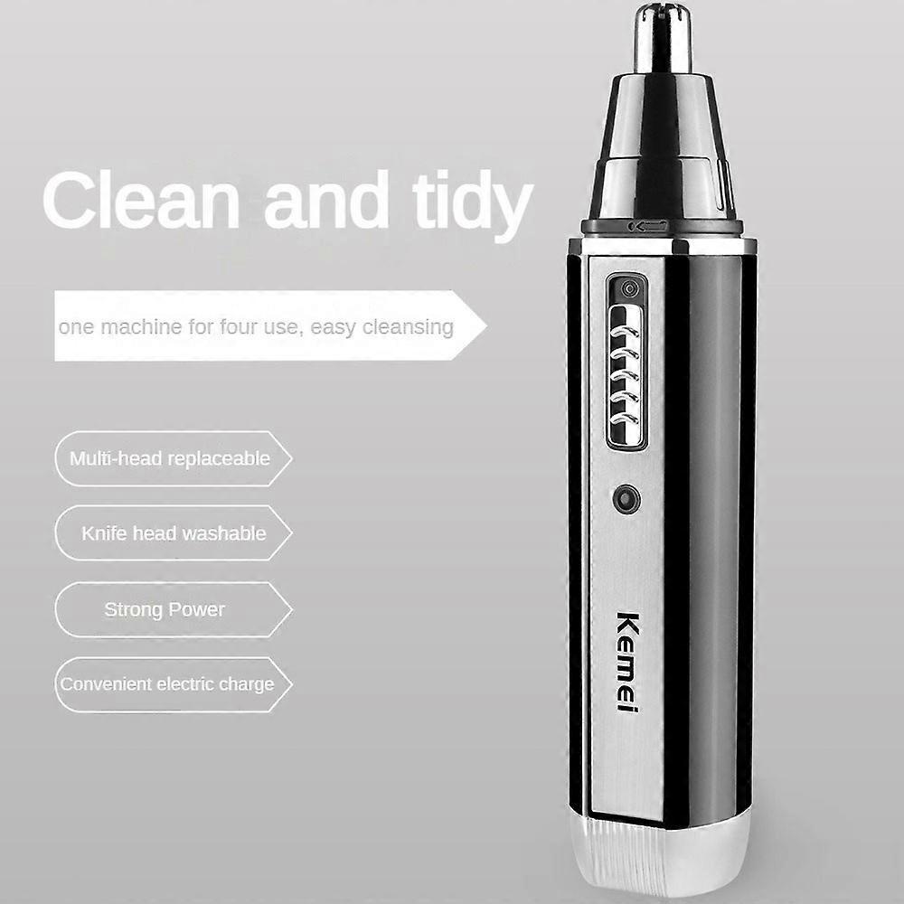 Kemei Electric Nose Hair Trimmer Mens Professional Facial Ear Beard Trimmer