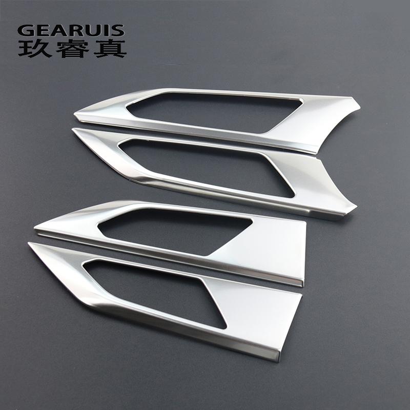 Автомобильный Стайлинг, внутренняя дверная ручка, чаша, украшение, крышка, наклейка и наклейки, отделка для VW Volkswagen Polo Auto