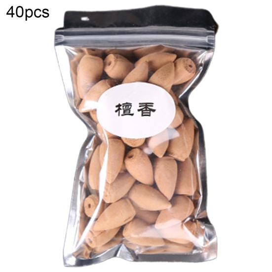 40 шт., конусы для очистки воздуха, аромат, буддизм, дым, обратный поток, благовония, аромат, специи