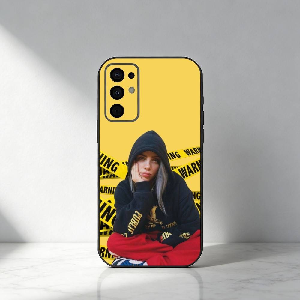 Чехол для телефона Billie Singer E-Eilish WILDFLOWER для Samsung S25, S24, S21, S22, S23, S20, Ultra, S26, Plus, Fe, Note, 5G Черный