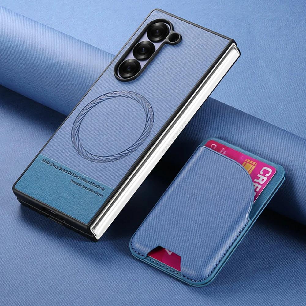 Для Galaxy Z Fold 7 Чехол 2 в 1 Съемный Кожаный Магнитный Чехол Для Samsung Galaxy Z Fold 7 6 5 4 3 5G Кошелек для Карт Чехол для Телефона Etui