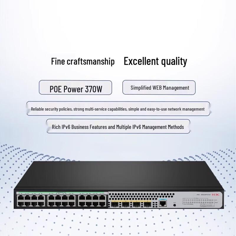 H3C S1850V2-28X-HPWR Enterprise PoE Network Switch