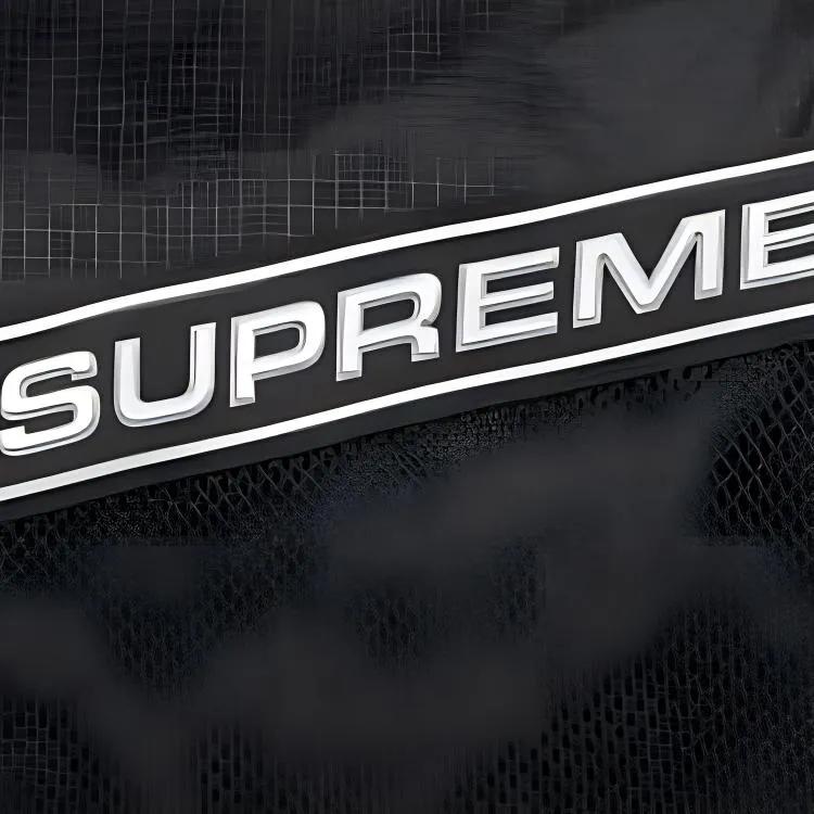 Supreme Nylon Portable Gym Bag , Travel Bag Unisex Black (Unisex) Travel Bags SUP FW23 0805