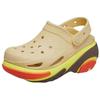 Crocs Классические клоги Crush Унисекс Желтые Удобные Модные Повседневные Платформа Увеличивающая Рост Дышащие Уличные Клоги 210061-0HX