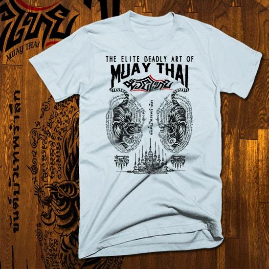 Футболка Кикбоксера Муай Тай UFC MMA Таиланд Як Сант S-2XL Тайский Боксер Тигр футболка