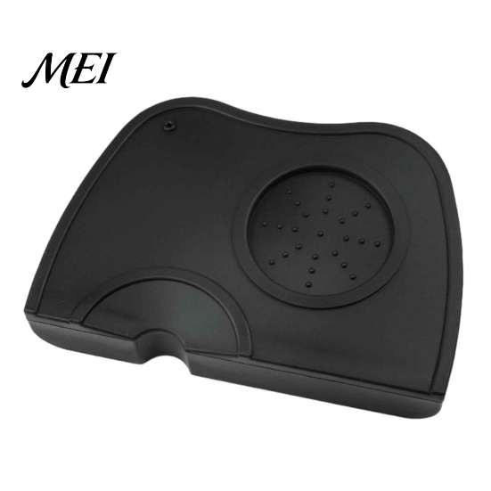 Coffee Utensil Storage Pad Silicone Espresso Tamping Mat, L-Shaped Corner Tamper for Portafilter, Non-Slip Machine Accessories Food Grade Barista Tool