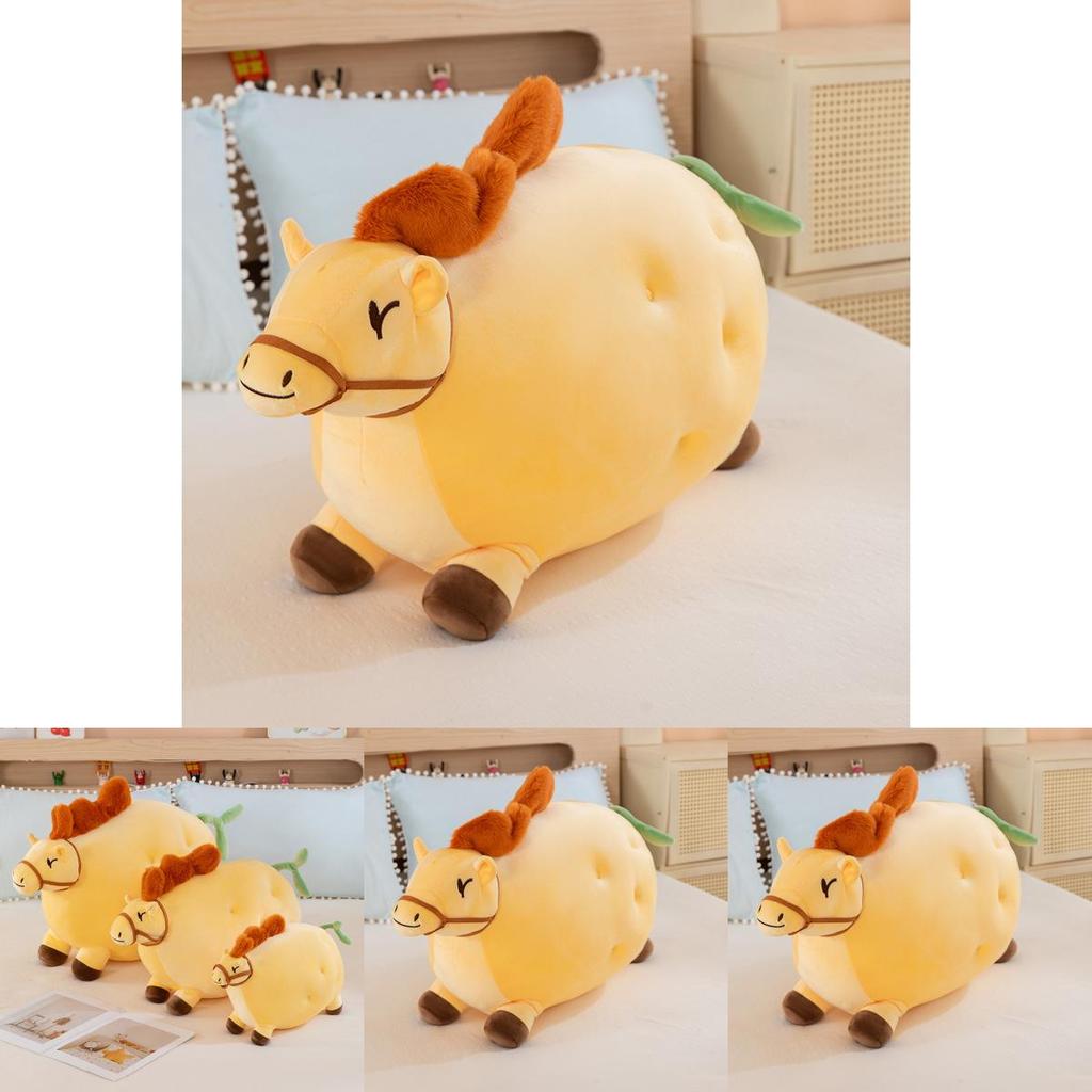 Креативная плюшевая игрушка-лошадка из картофеля, животная подушка для детей и взрослых