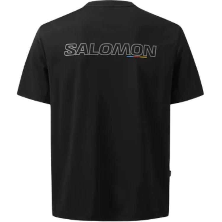 SALOMON Футболки Мужские Черные С Круглым Вырезом LD0064800