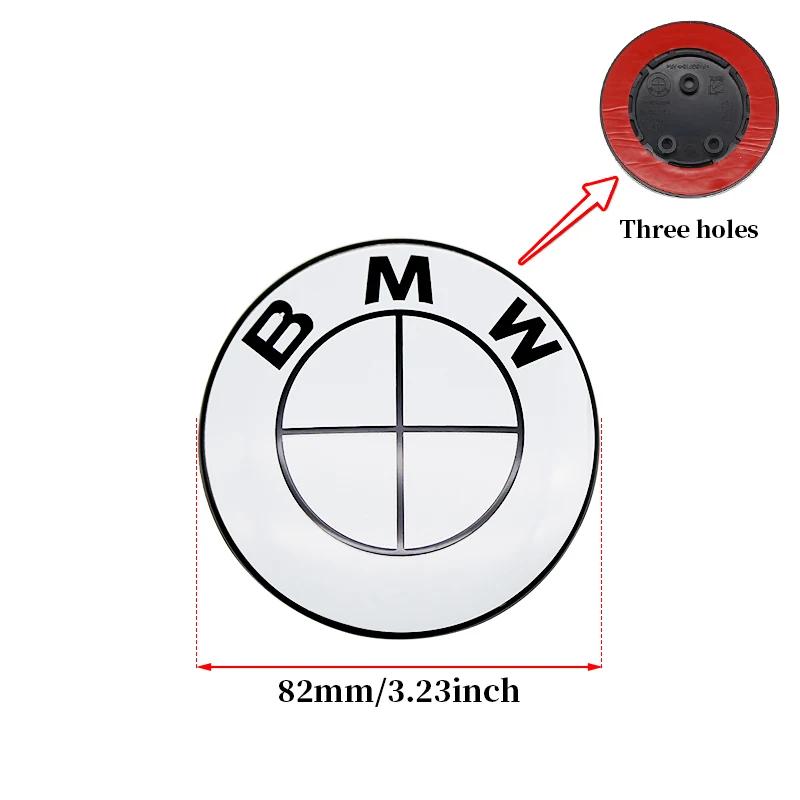 BVYD9 7Pcs ABS Car Front Grille Trunk Logo All white For BMW G30 G31 G38 G11 G12 G20 G28 F10 F48 F21 F22 Wheel Rim Decoration Cover