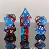 Resin Pointed Dice for DND & COC: Multifaceted Solid D6 for Board Games & RPGs