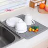 1 шт. Большой силиконовый коврик для сушки посуды 40x30 см - Коврик для столешницы Коврик для раковины Коврик для слива посуды Кухонная подставка