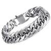 12MM Wide Thick Stainless Steel Bracelet Homme Hand Chain for Men Male