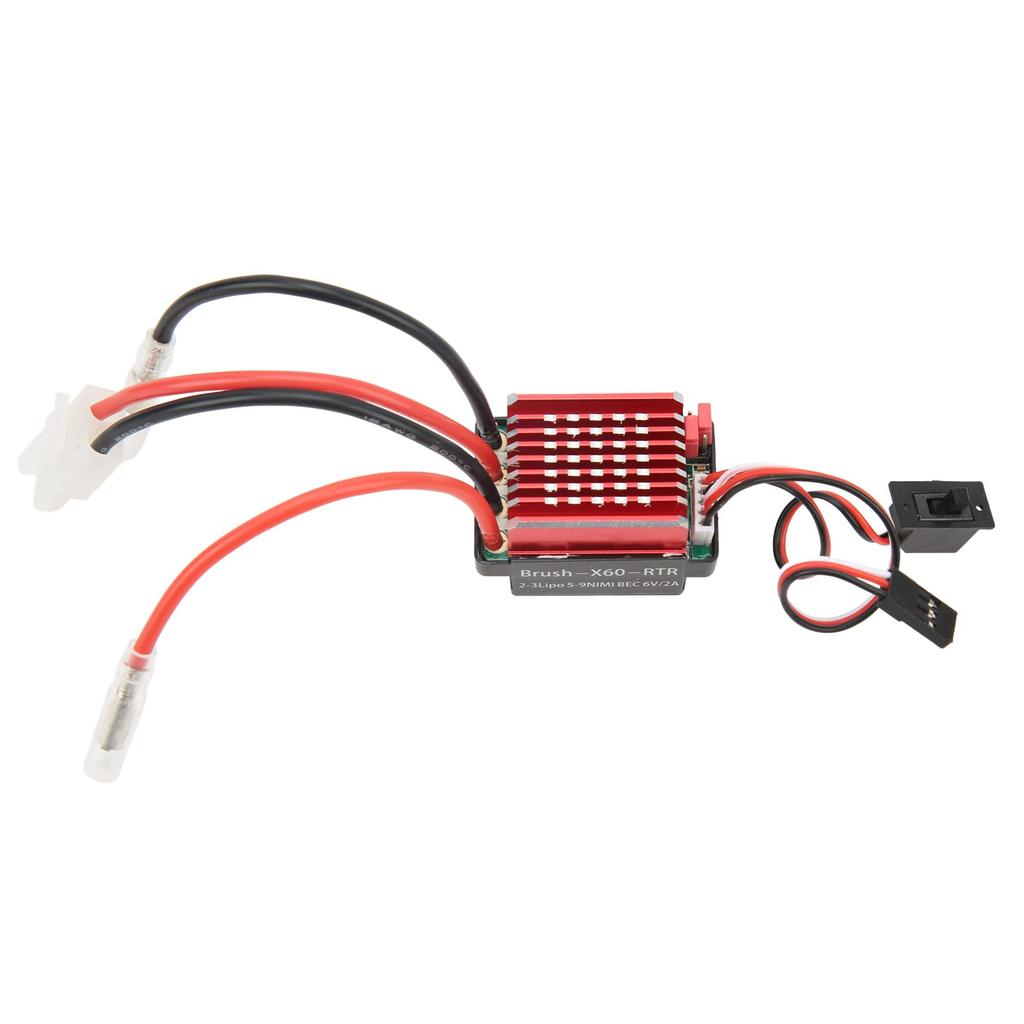 RC 60A Brushed ESC 6V 2A Electric Speed Controller for Traxxas for HSP for Redcat 1 10 RC Cars