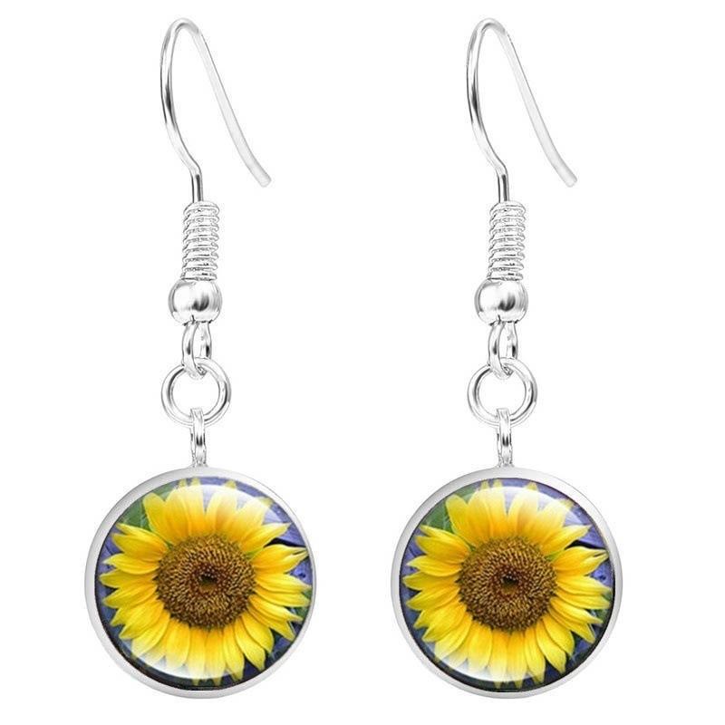 Подарочный набор изысканных ожерелий Time Gem Sunflower Fashion кулон 4 шт./набор