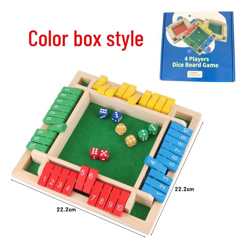 Детская карточная игра с перекидыванием чисел: Образовательные, Развлекательные, Четырехсторонние настольные и реквизит для питьевой игры для вечеринок