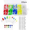 Light Emitting Diodes 5 Colors Electronic Components 3mm LED / 5mm LED Assorted Color DIY LED Light Emitting Diodes Set