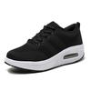 Rocking Shoes Platform Fly-woven Air Cushion Shoes Fashion Casual Dancing Shoes All Black Sports Shoes