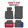 Velour Car Floor Mats, For Bmw 3 E90 Sedan (2004-2011)