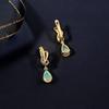 Элегантные дизайнерские серьги-капли Шикарный натуральный опал грушевидной формы 6x9 мм Драгоценный камень Серебро для женщин Юбилей и вечеринок Роскошные ювелирные изделия Подарок