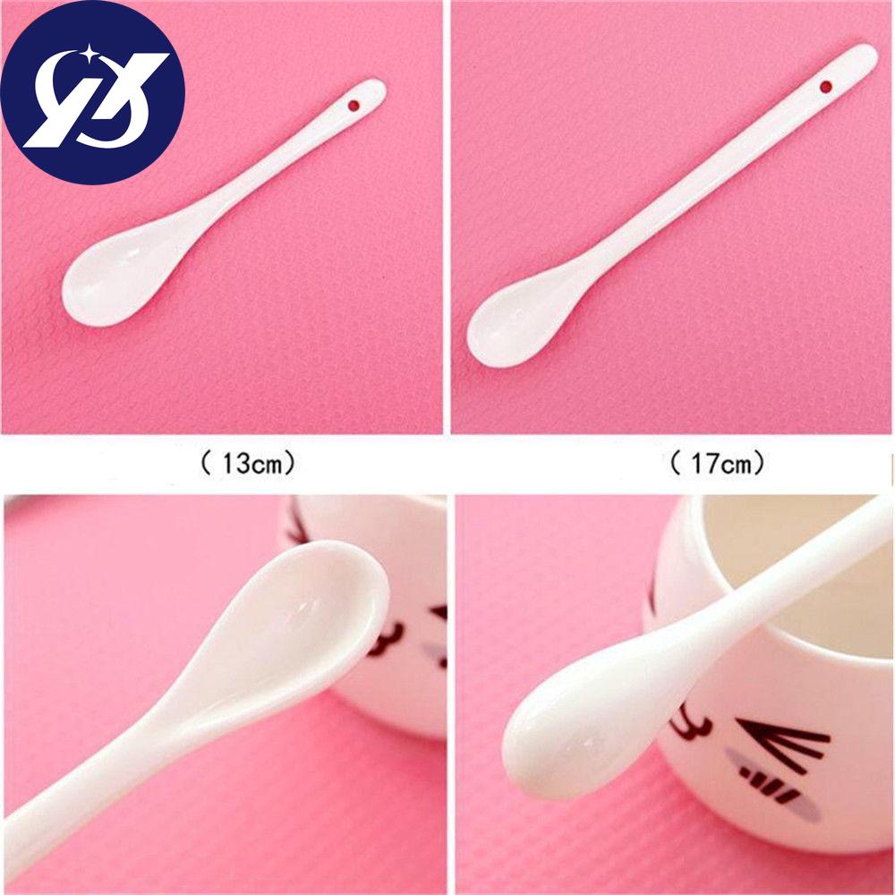 1/3 шт. новая большая/маленькая керамическая ложка для мороженого, чая, десерта, косточки, чистая кофейная ложка Procelain