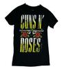 Графическая футболка Guns N Roses Черная Логотип Guns N Roses Футболка группы Размер Маленький Гранж