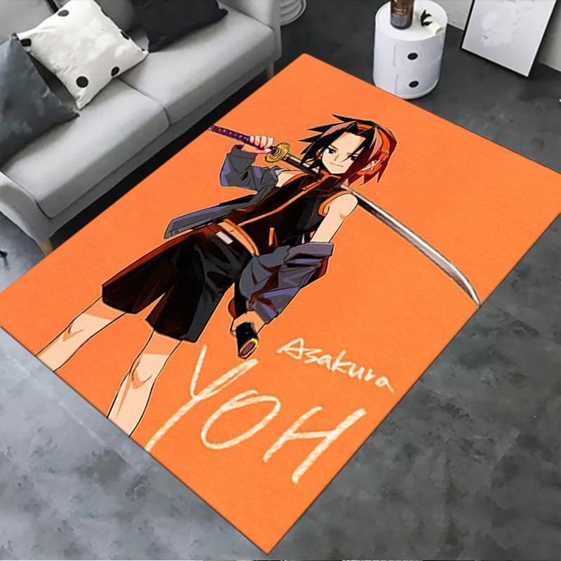 2025 Новый ковер Shaman King для гостиной, спальни, дома, дивана, игровая нескользящая напольная подстилка для детей154