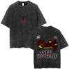 Anime Cowboy Bebop Vintage Washed T-shirt Spike Spiegel See You Space Cowboy T-shirts Men Women Manga Retro Oversized T Shirts