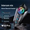 Y12Pro Умная водонепроницаемая Bluetooth-гарнитура для мотоциклетного шлема с шумоподавлением