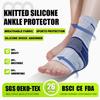 Silicone Compression Ankle Sleeve Running Hiking Gym Sports Support Breathable Elastic Foot Guard
