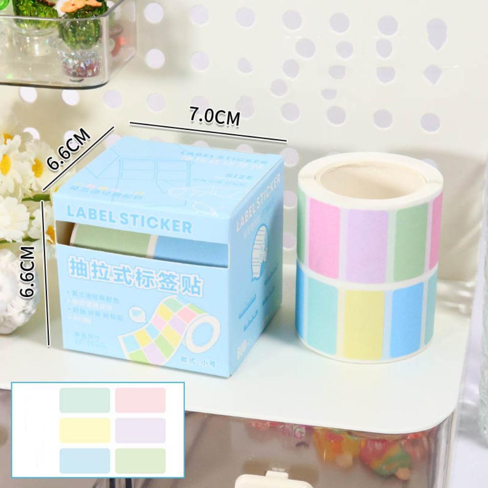 Эстетичная канцелярия Выдвижные наклейки-этикетки Задняя сторона Полностью клейкая Липкие заметки Школа Офис