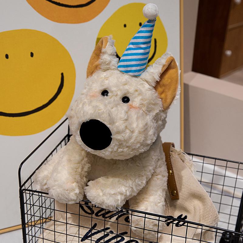 Большой щенок вест-хайленд-уайт-терьера, кукла-животное, подушка-собака, плюшевая игрушка, кукла, исцеляющий подарок на день рождения, кукла