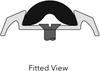 10x0.12m RV Sunshade Guide Rail Caravan Motorhome Awning Infill Insert Moulding Trim Herzim Decorative Strip