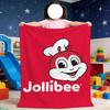 Плед-одеяло Jollibee Burger для мягкого пледа для пикника, кровати, дивана, дома, спальни, уютный, теплый, комфортный
