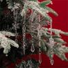 18Pieces Premium Acrylic Ice Christmas Ornamentation Crystal Snowflake Transparent Decors For Indoor Festival Display