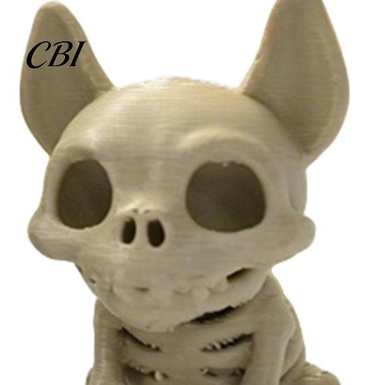 Matte Black And Beige Desktop Decor Halloween Ghost with Skeleton Dog Statues, Gothic Skull Resin Style Home Accessories Sculpture Ornaments,
