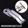 5 шт., Клипса для насадки из нержавеющей стали для мотыля - Инструмент для быстрой фиксации крючка и ловли живых насекомых для всех рыболовов