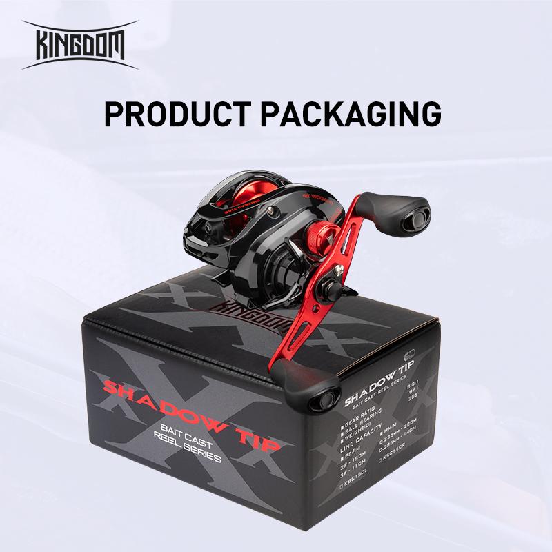 Kingdom Сверхлегкая рыболовная катушка с металлической шпулей для приманки, 5 кг, 8,0:1 высокоскоростная рыболовная катушка для соленой и пресной воды
