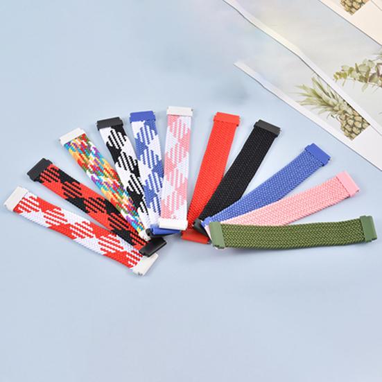 Плетеный нейлоновый ремешок 20 мм/22 мм, эластичный ремень, сменная петля для браслета Solo для Garmin