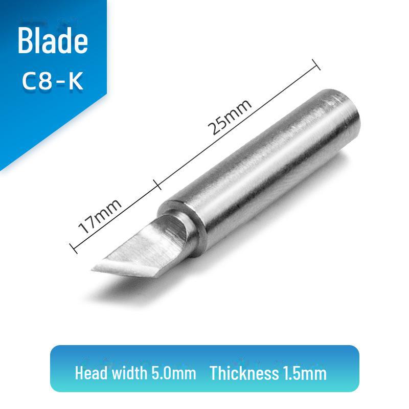 Jinruikang 936 Constant Temperature Soldering Iron with Interchangeable Heads: Chrome, Knife, Pointed, Horseshoe, Screwdriver.